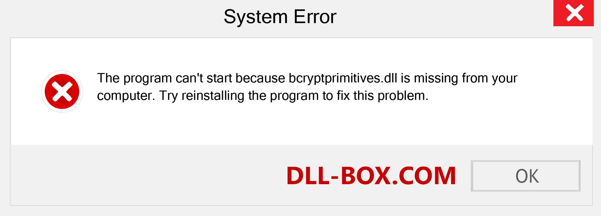  bcryptprimitives.dll file is missing?. Download for Windows 7, 8, 10 - Fix  bcryptprimitives dll Missing Error on Windows, photos, images