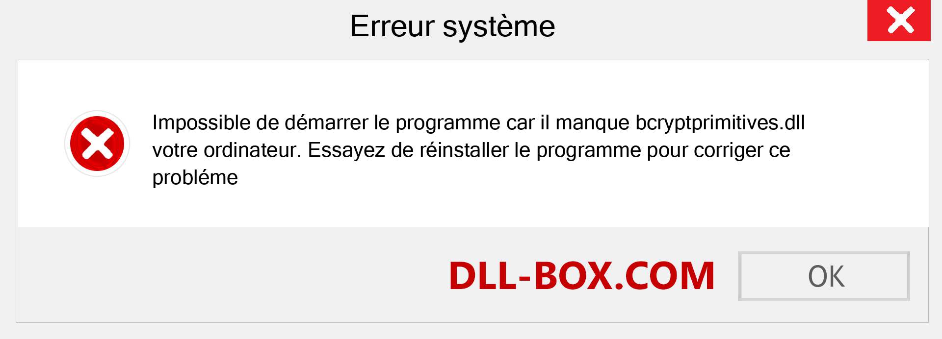 Le fichier bcryptprimitives.dll est manquant ?. Télécharger pour Windows 7, 8, 10 - Correction de l'erreur manquante bcryptprimitives dll sur Windows, photos, images